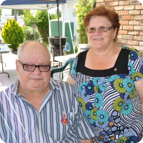 Co-founder Lidia posing warmly alongside her father, the foundational inspiration and first resident of Guardian Angel Home Care II LLC. This generational bond underpins the company's mission to treat all residents like members of their own family.